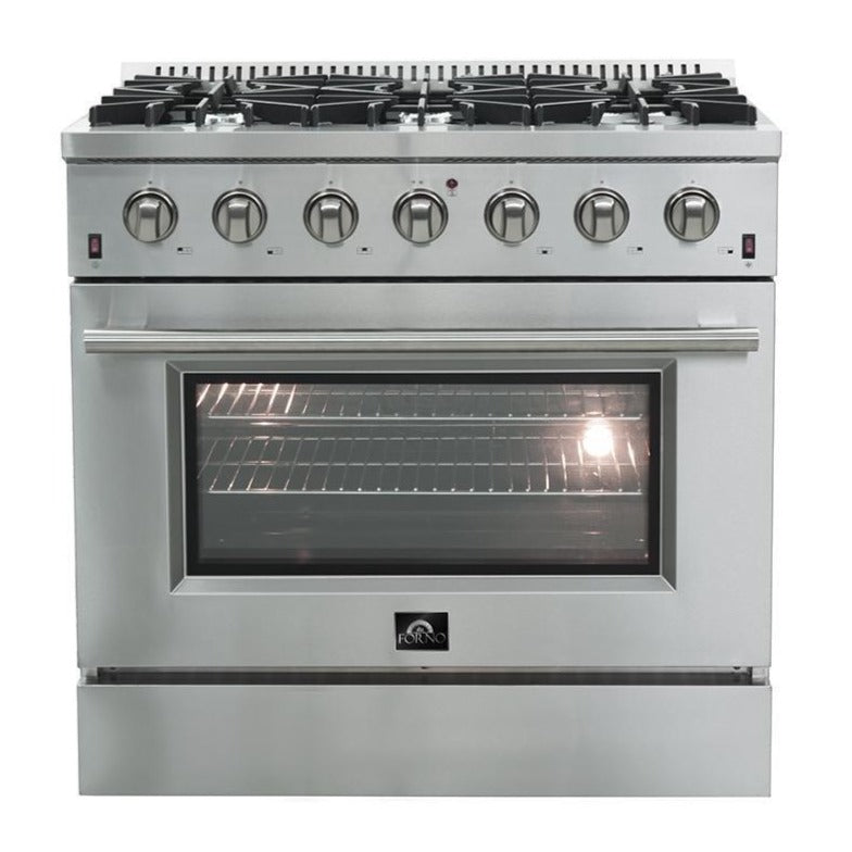 Forno 36-Inch Galiano Gas Range with 6 Burners and Gas Convection Oven–  Brightest Home