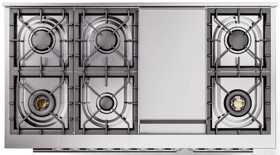 ILVE 48-Inch Professional Plus II Freestanding Dual Fuel Range with 8 Sealed Burner in Custom RAL (UP48FWMPRA)