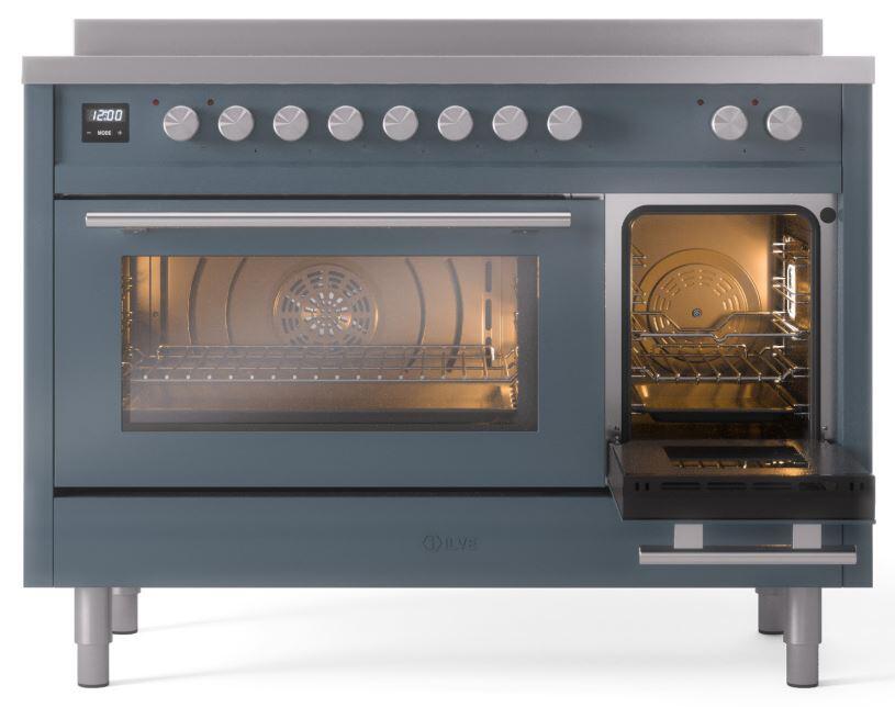 ILVE Professional Plus II 48-Inch Induction Range in Blue Grey (UPI486WMPBG)