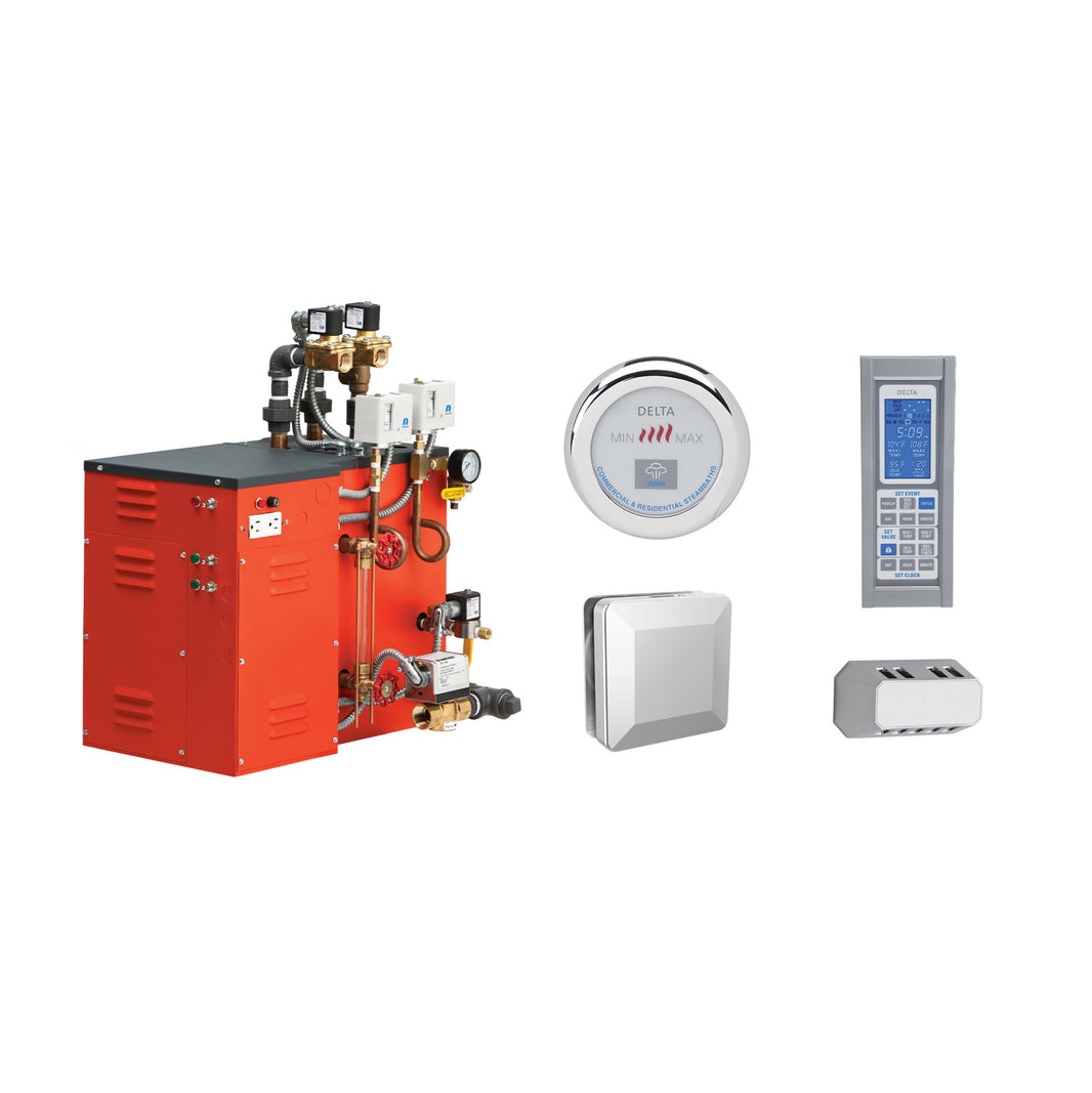 Delta 24kW Commercial Steam Boiler Package w/ Control & Steamhead (5COM24-PAC-624-208-01)