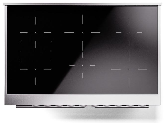 ILVE Professional Plus II 40-Inch Induction Range in Blue Grey (UPDI406WMPBG)