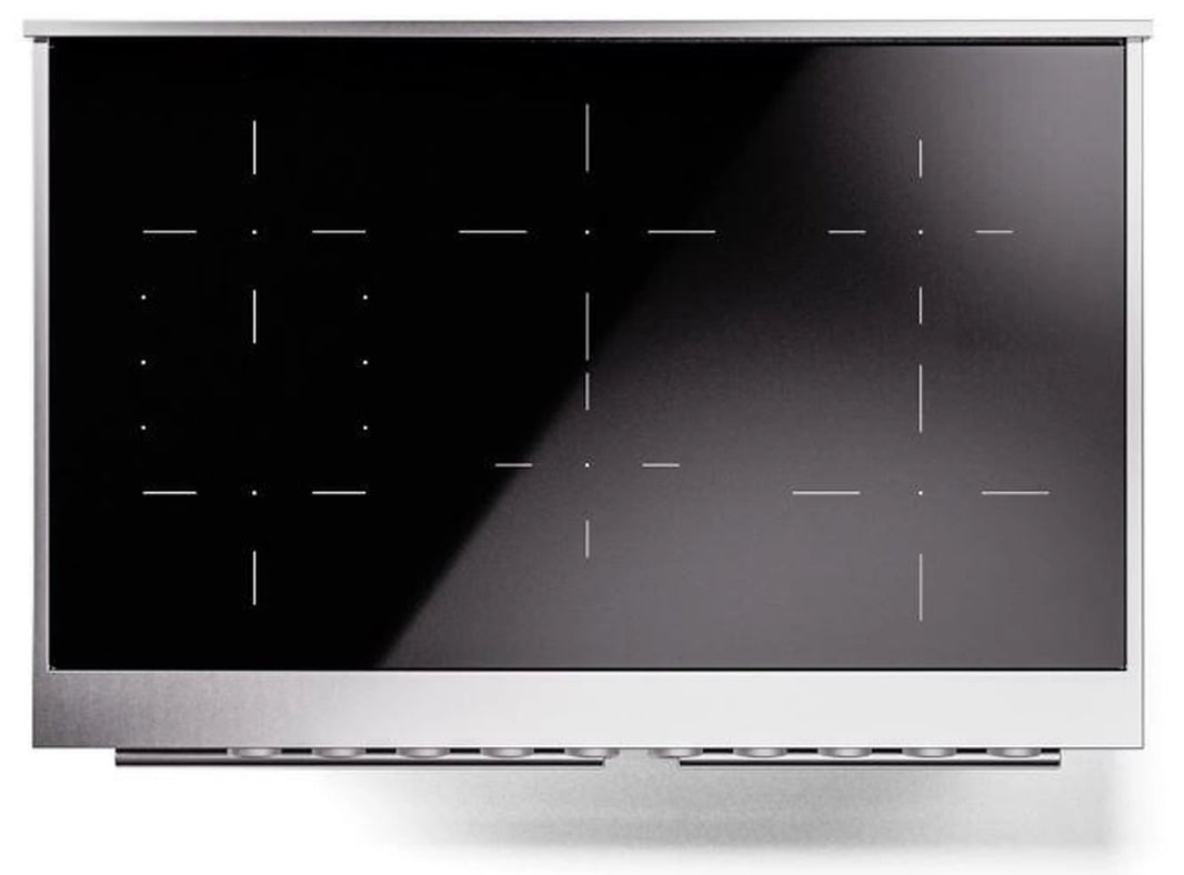 ILVE Professional Plus II 40-Inch Induction Range in Glossy Black (UPDI406WMPBK)