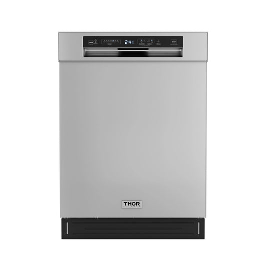 Thor Kitchen 24-Inch Built-In Top Control Dishwasher in Stainless Steel, 52 dBA (ADW24PF)