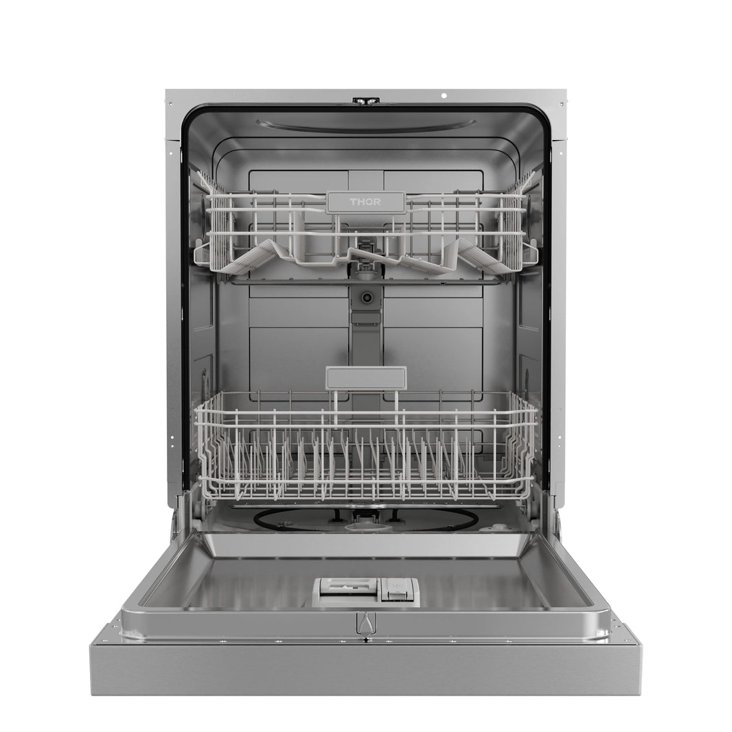 Thor Kitchen 24-Inch Built-In Top Control Dishwasher in Stainless Steel, 52 dBA (ADW24PF)