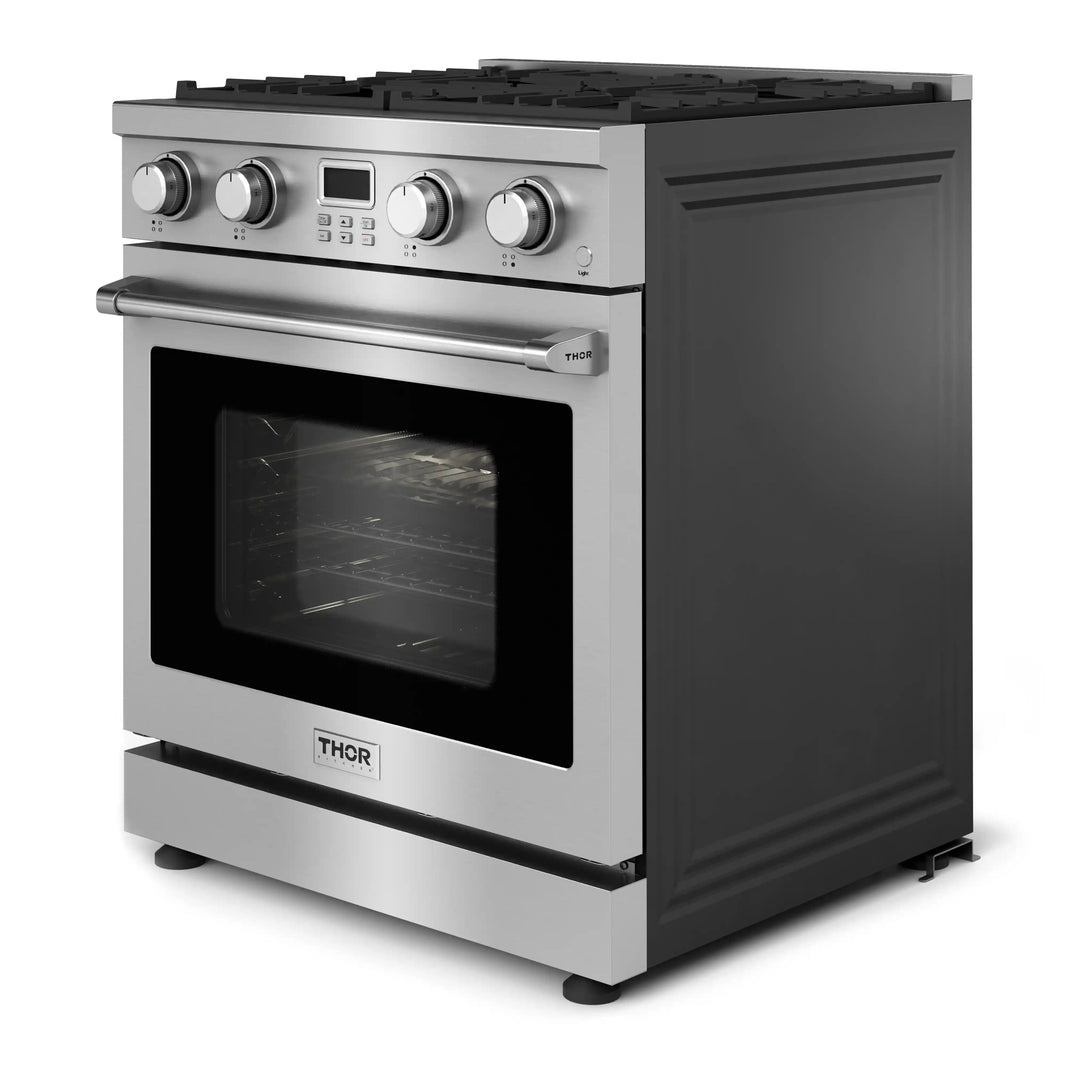 Thor Kitchen 30-Inch Gas Range with 4.8 cu. ft. Convection Oven in Stainless Steel (ARG30)