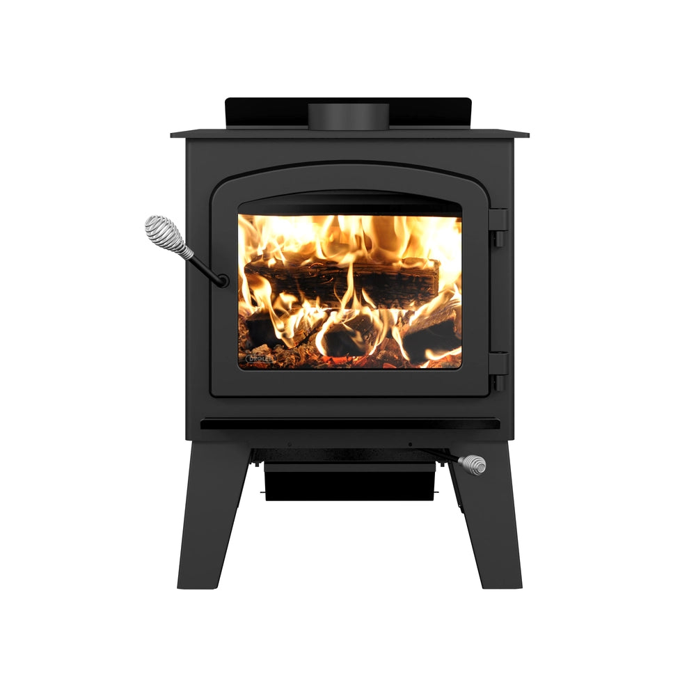 Drolet Austral III Wood Stove W/ HeatFlow S5 Forced Air System (DB03033K)