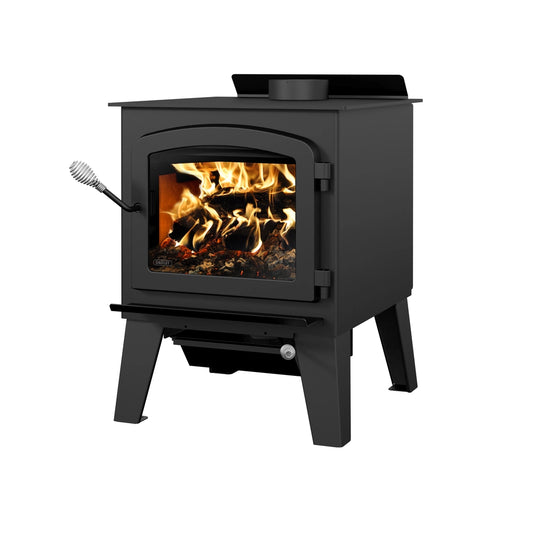 Drolet Austral III Wood Stove W/ HeatFlow S5 Forced Air System (DB03033K)
