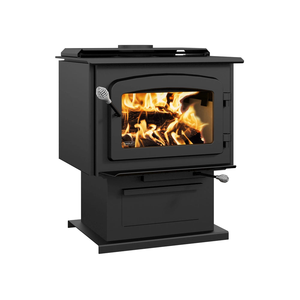 Drolet Escape 1800 Wood Stove W/ Brushed Nickel Door (DB03111)