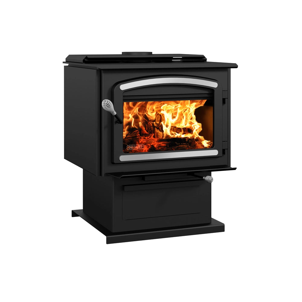 Drolet Escape 2100 Wood Stove W/ Brushed Nickel Trim (DB03131)