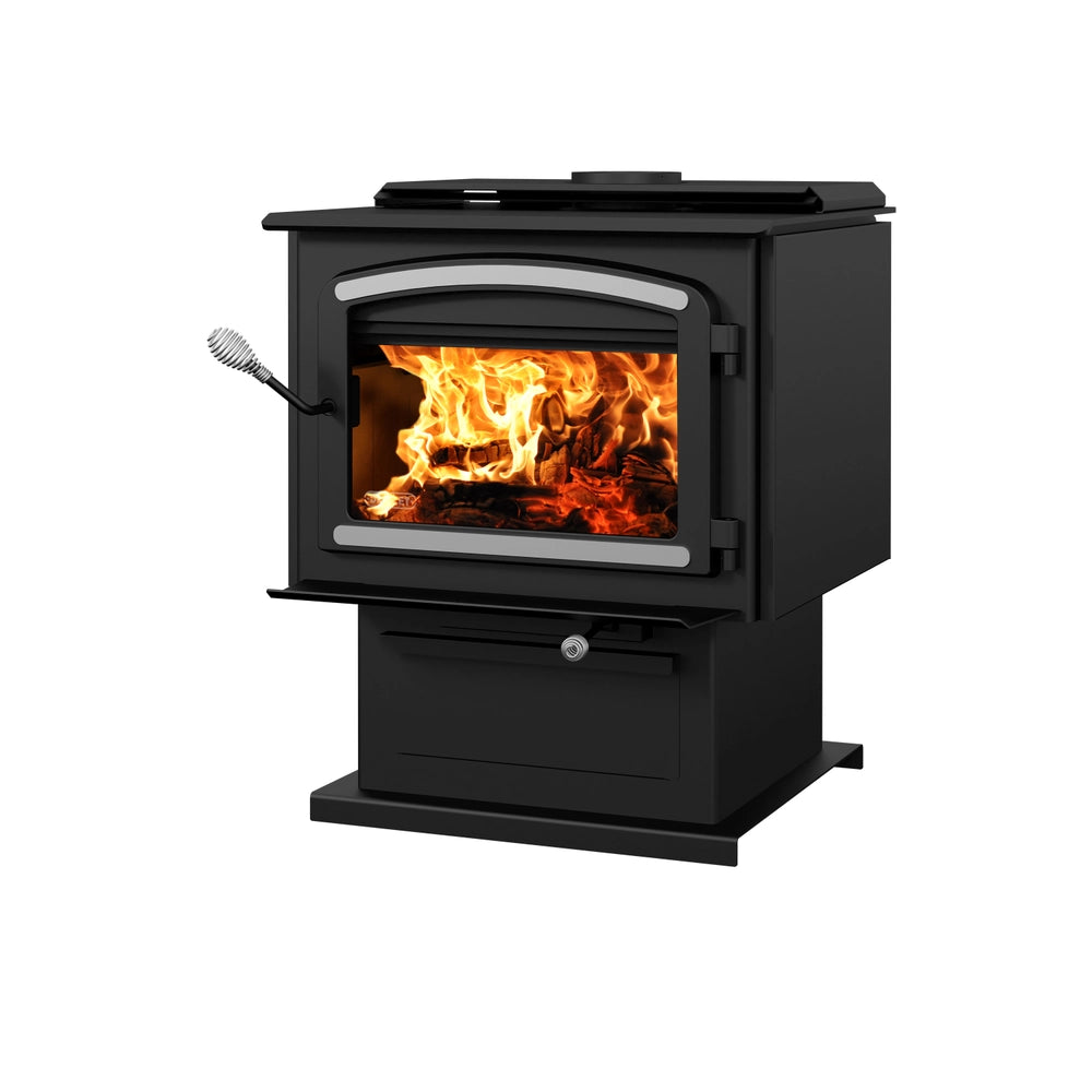 Drolet Escape 2100 Wood Stove W/ Brushed Nickel Trim (DB03131)