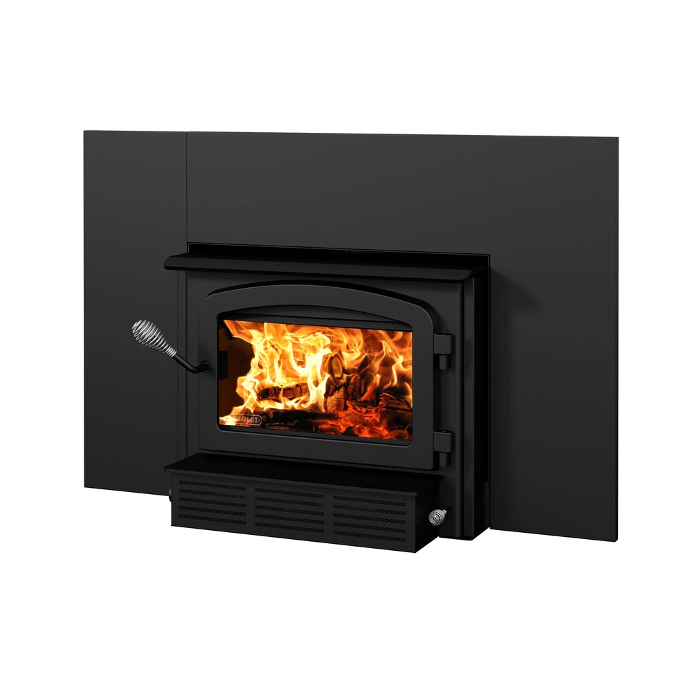 Drolet Escape 1500-I Wood Insert Fireplace W/ Trio 35' (DB03137K3)