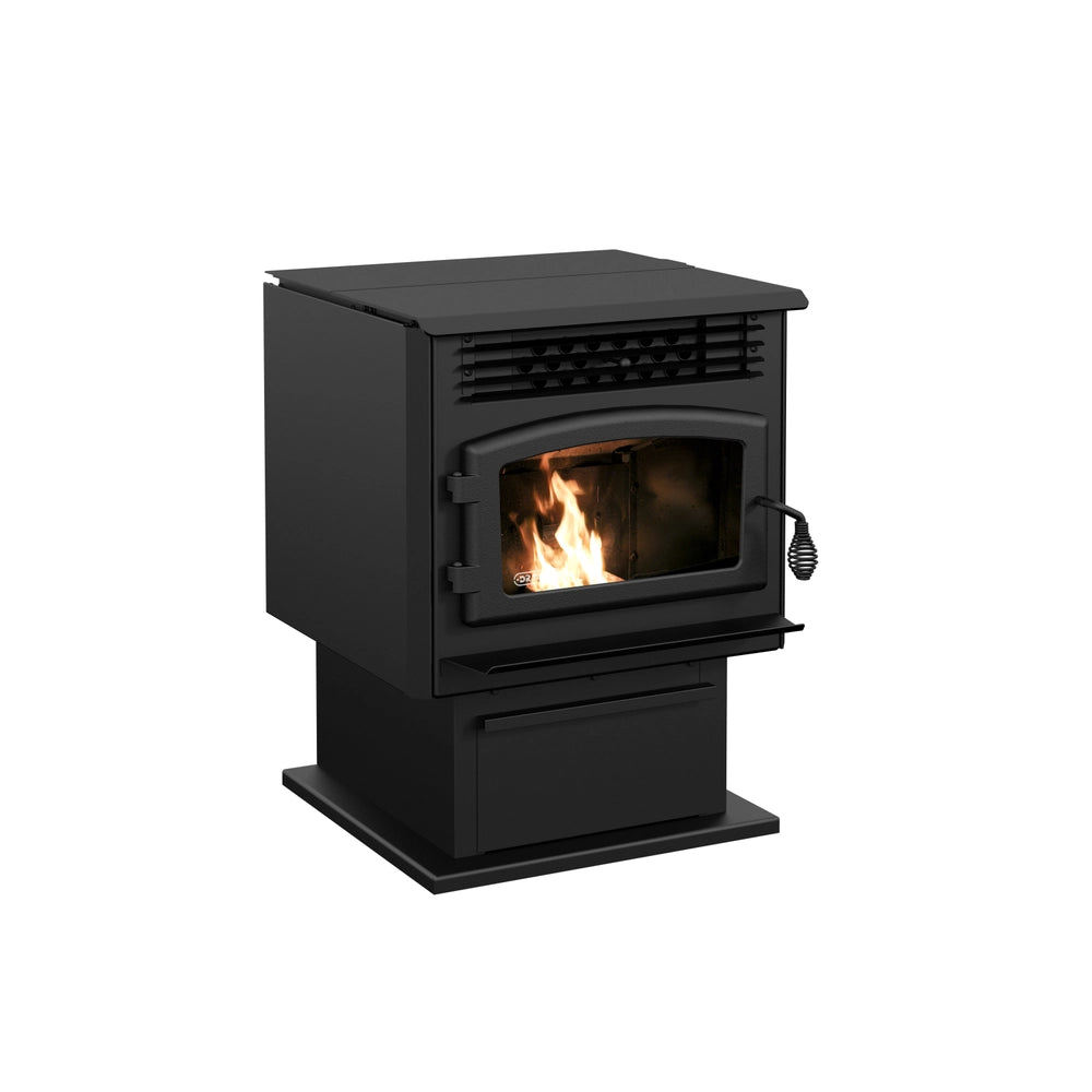 Drolet Eco-55 Pellet Stove W/ 3" Ground Floor Kit (DP00070KVG)