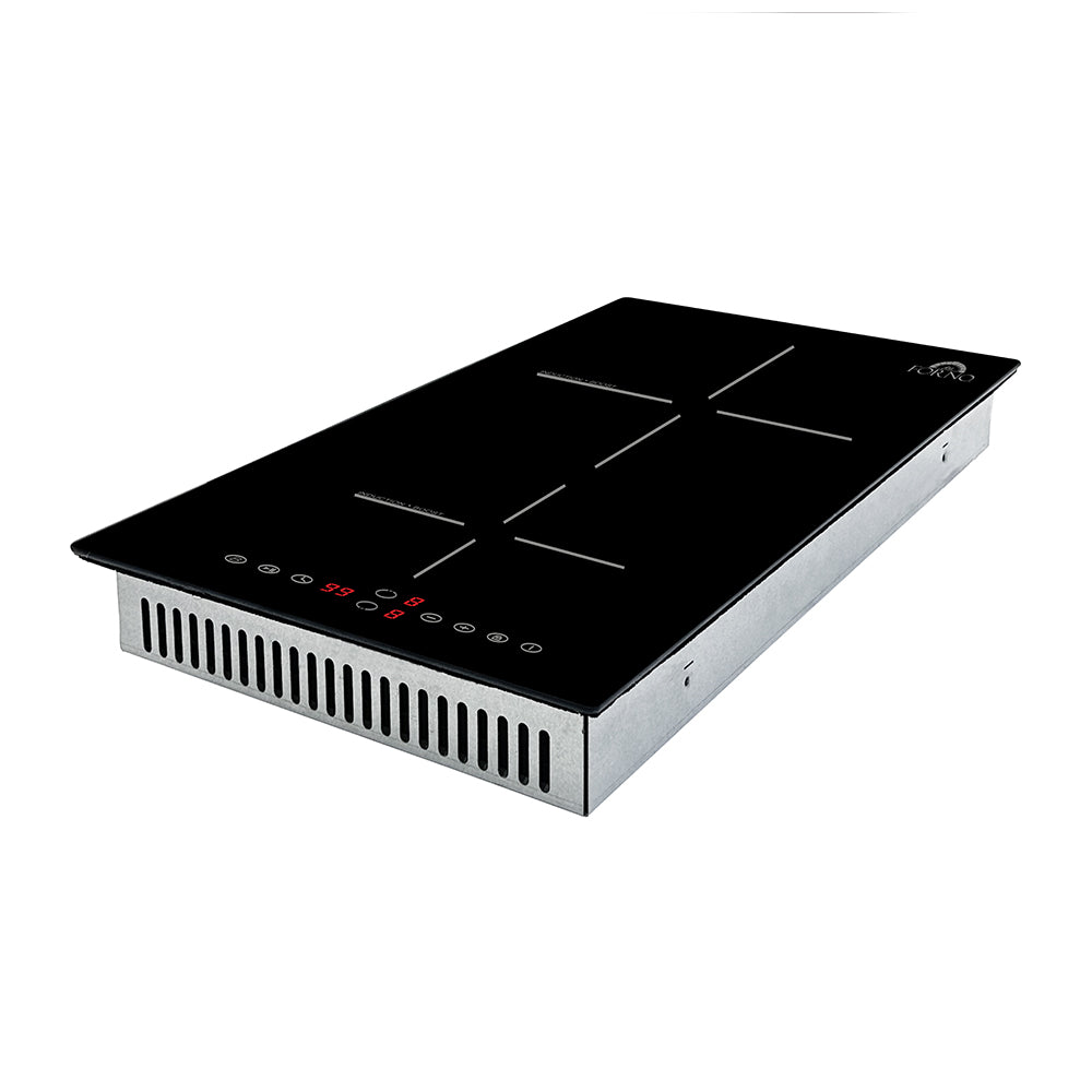 Forno  Parco 12-Inch Induction Cooktop, 2 Zones, 3600W, Touch Control, 9 Power Levels & Booster Function  (FCTIN0583-12)