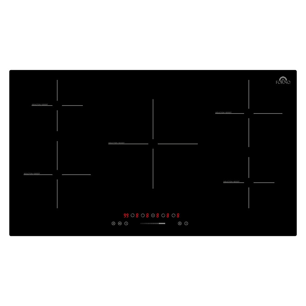 Forno  Parco 36-Inch Induction Cooktop, 5 Zones, 10200W, Touch Control, 9 Power Levels & Booster Function (FCTIN0583-36)