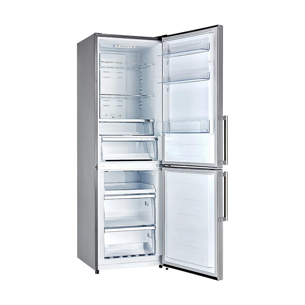 Forno Guardia 23.4-Inch  10.8 cu.ft. Bottom Freezer Right Swing Door Refrigerator in Stainless Steel (FFFFD1778-24RS)