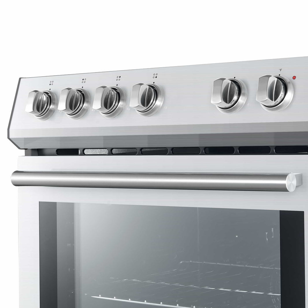 Forno Leonardo Espresso 30-Inch Electric Range with 5.0 cu. Ft. Electric Oven in Stainless Steel (FFSEL6012-30)