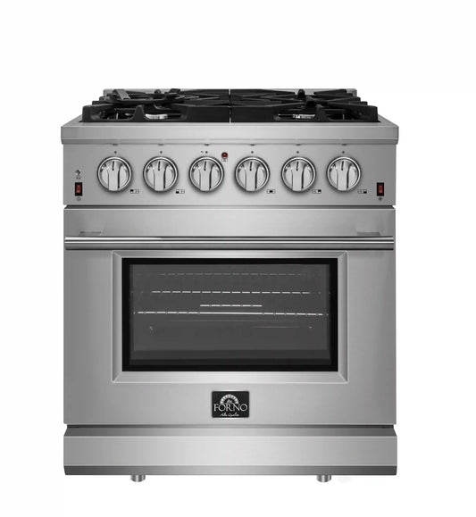 Forno Massimo 30-Inch Gas Range in Stainless Steel (FFSGS6239-30)