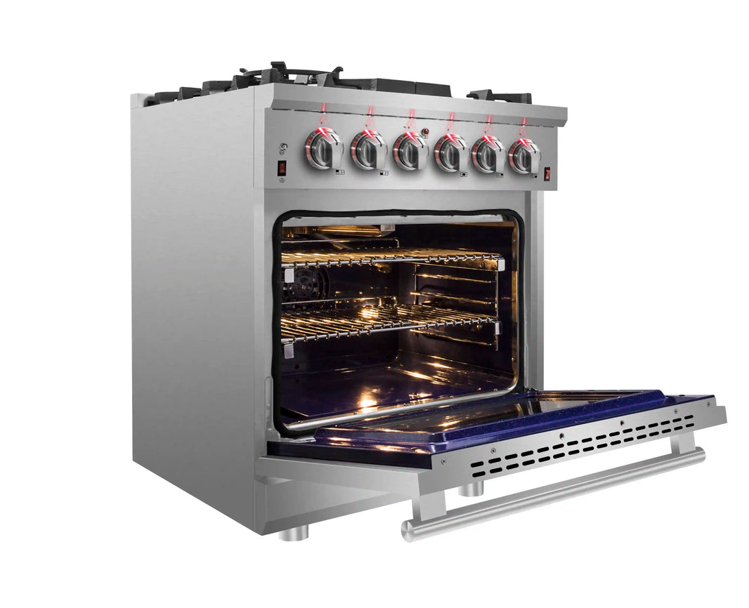 Forno Massimo 30-Inch Gas Range in Stainless Steel (FFSGS6239-30)