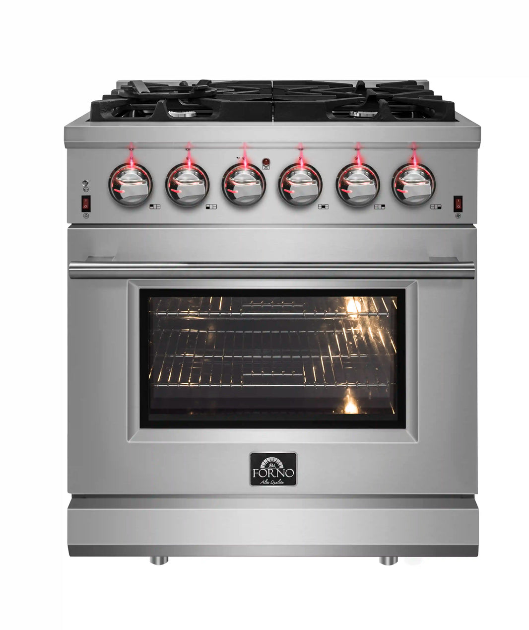 Forno Massimo 30-Inch Gas Range in Stainless Steel (FFSGS6239-30)