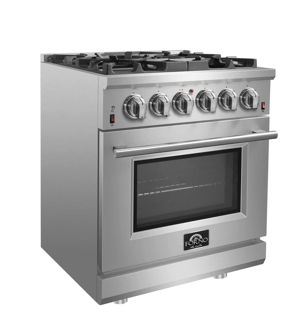 Forno Massimo 30-Inch Gas Range in Stainless Steel (FFSGS6239-30)