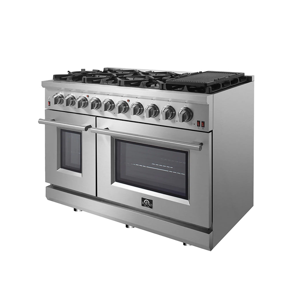 Forno Massimo 48-Inch Gas Range in Stainless Steel (FFSGS6239-48)