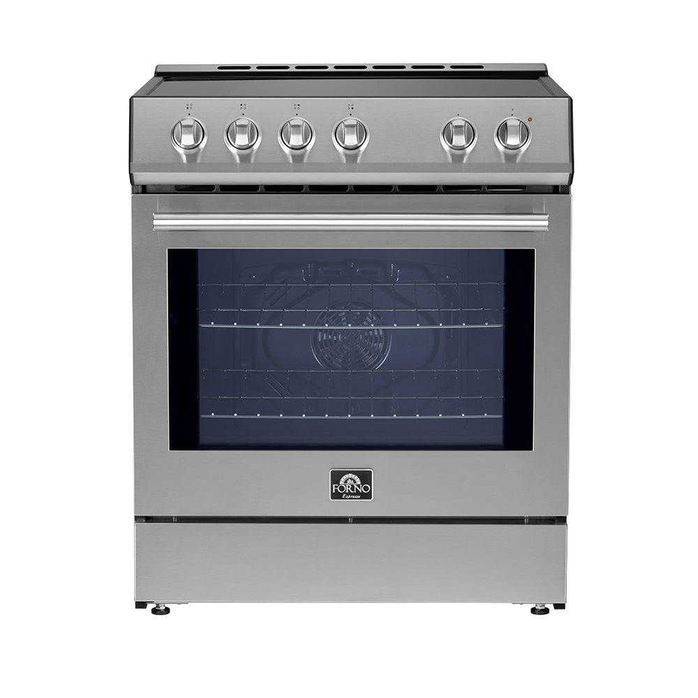 Forno Leonardo Espresso 30-Inch Induction Range in Stainless Steel (FFSIN0982-30)