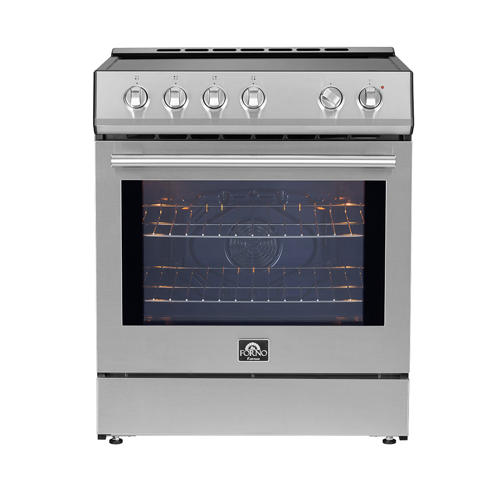 Forno Leonardo Espresso 30-Inch Induction Range in Stainless Steel (FFSIN0982-30)