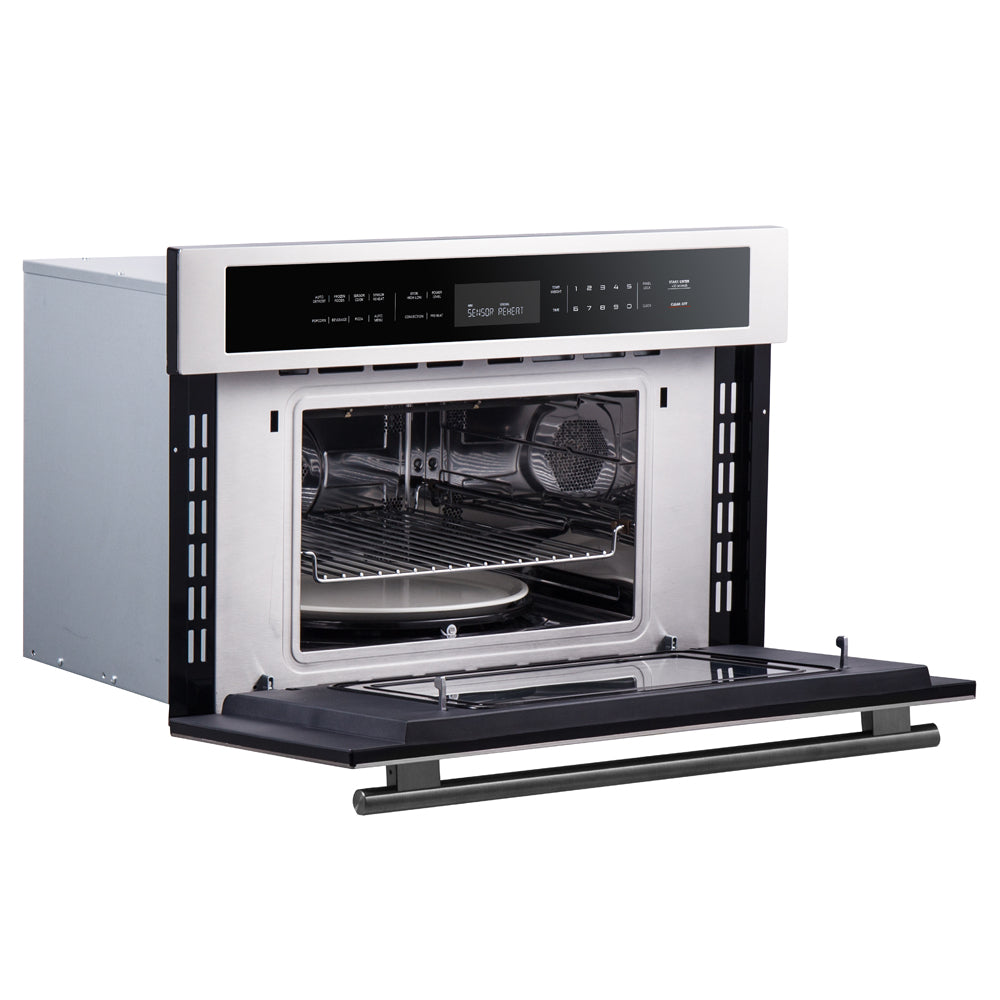 Forno Oliena 30-Inch Built-In 1.6 Cu. Ft. Compact Oven in Stainless Steel with Stainless Steel Trim (FMWDR3093-30)