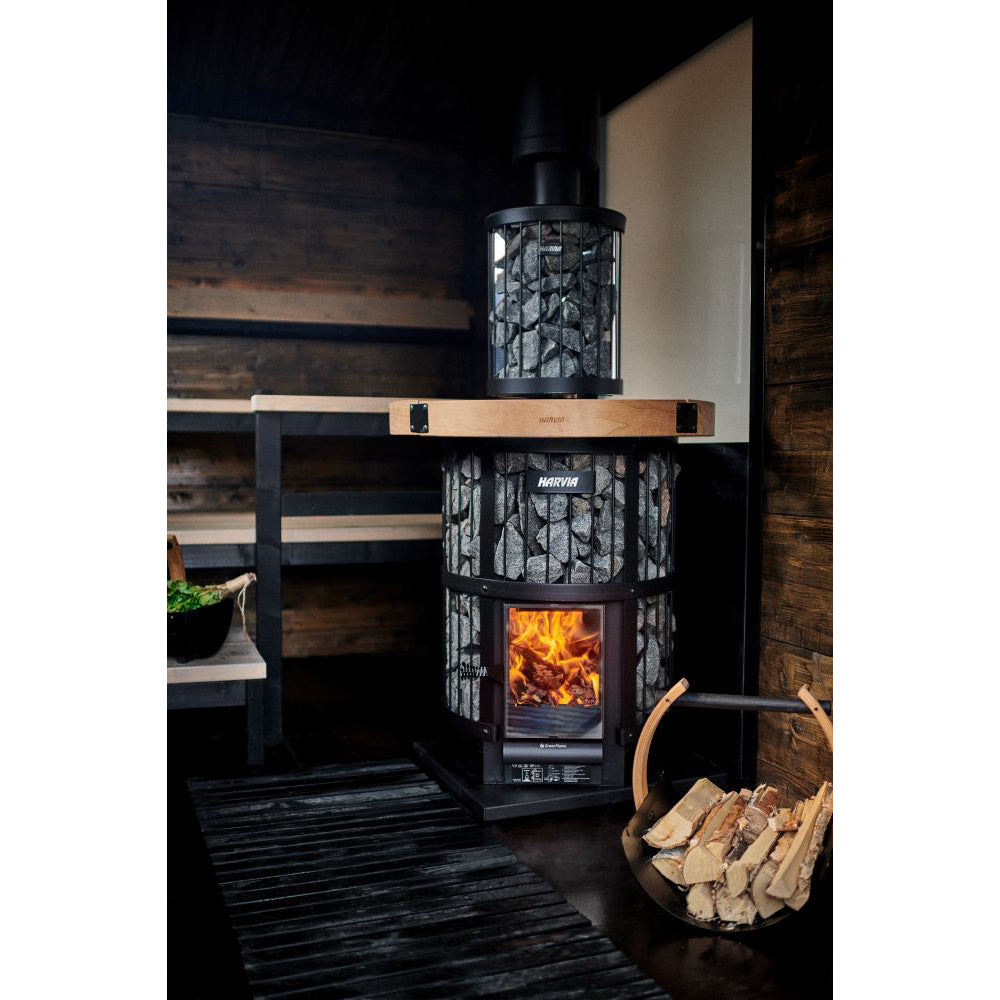 Harvia Legend 240 GreenFlame 15.9kW Wood Sauna Stove (WK200LD)