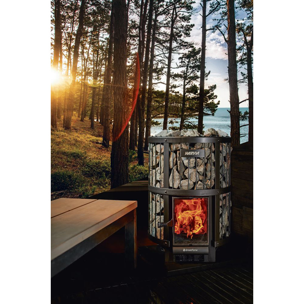 Harvia Legend 240 GreenFlame 15.9kW Wood Sauna Stove (WK200LD)