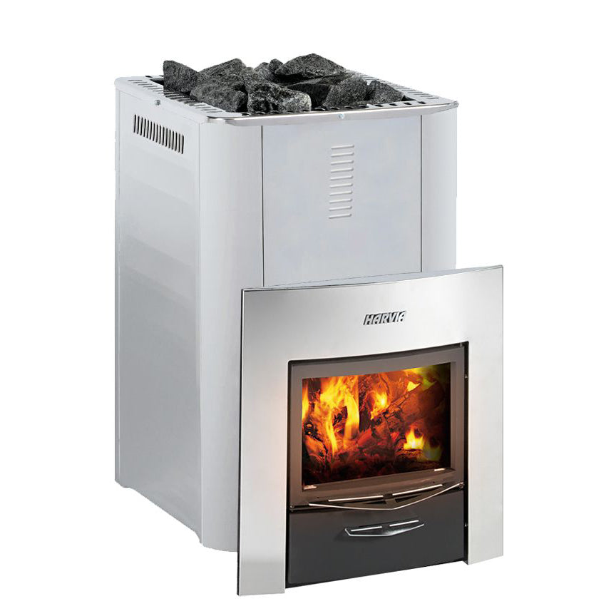 Harvia Duo 20 24.1kW Wood Sauna Stove Steel (WK200SLUX)