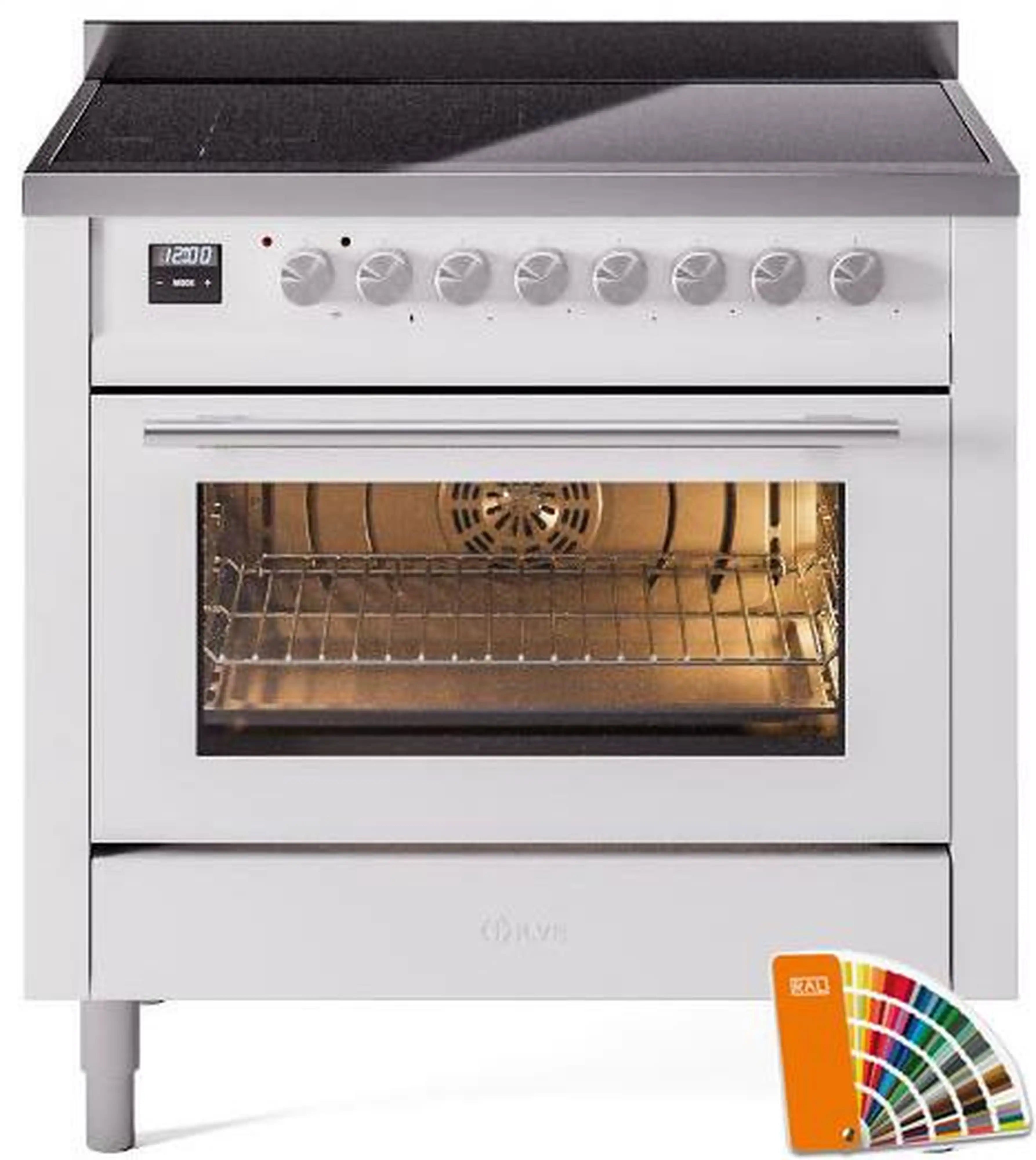 ILVE Professional Plus II 36-Inch Induction Range in Custom RAL (UPI366WMPRA)