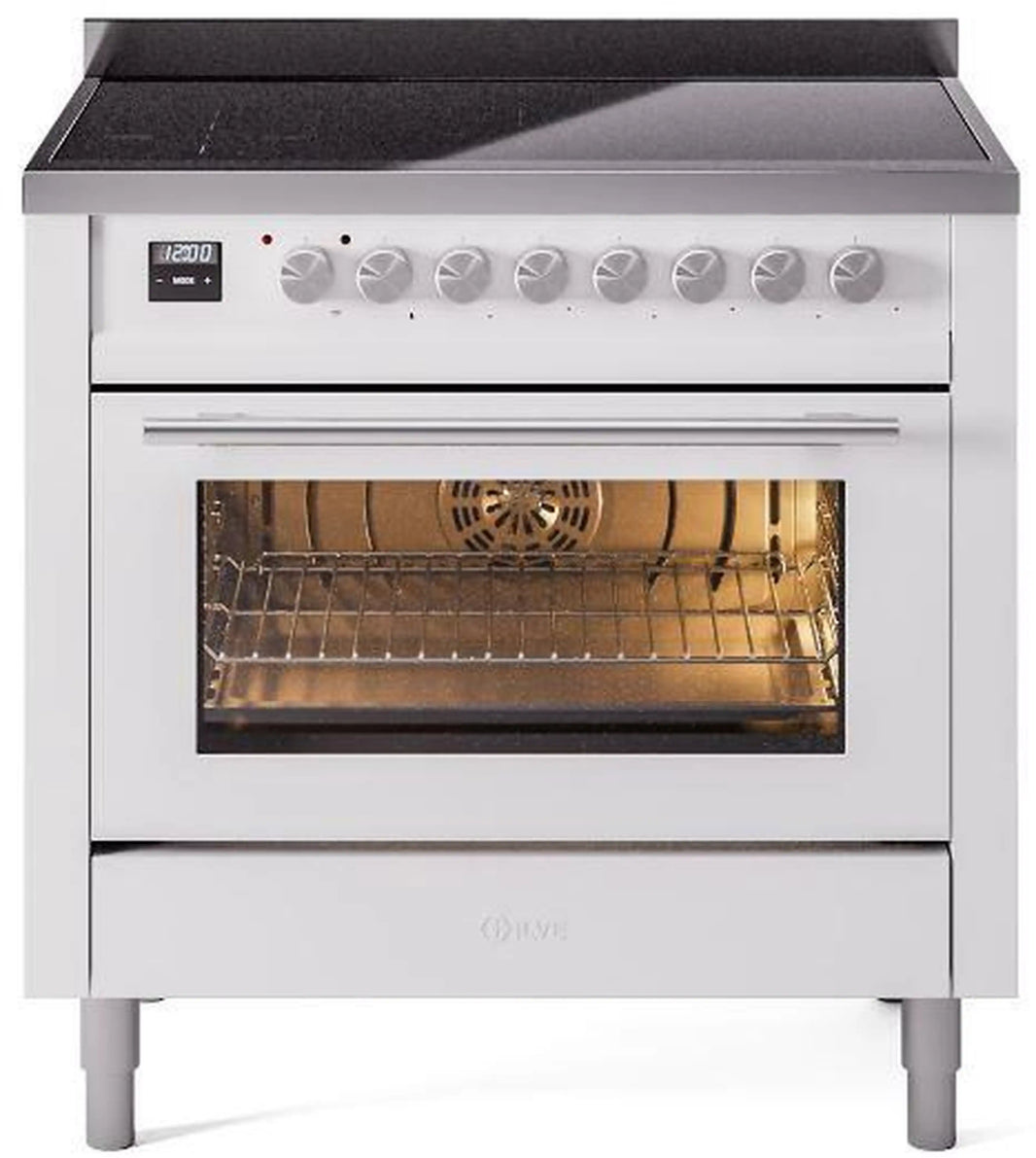 ILVE Professional Plus II 36-Inch Induction Range in White (UPI366WMPWH)