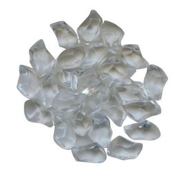 Sierra Flame by Amantii 1" Clear Reflective Fire Glass - 5lbs AMSF-GLASS-06