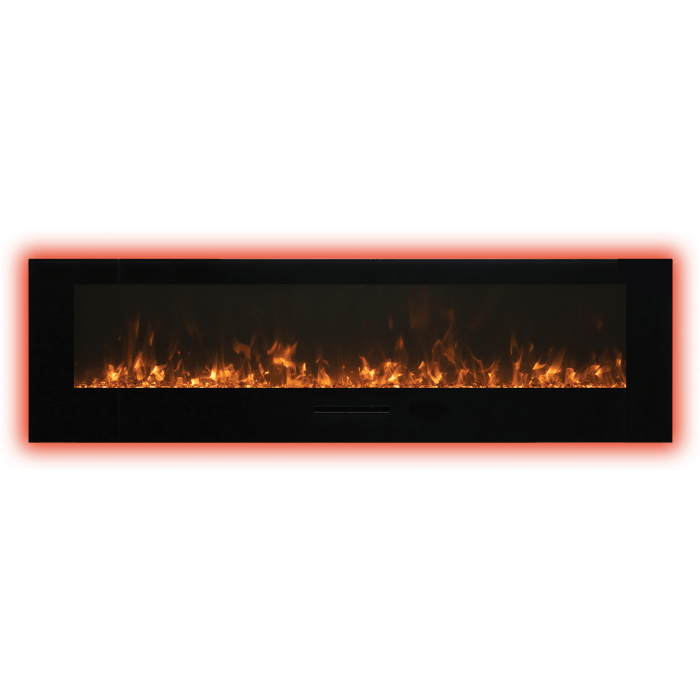 Amantii Wall Mount/Flush Mount 50" Electric Fireplace WM-FM-50-BG