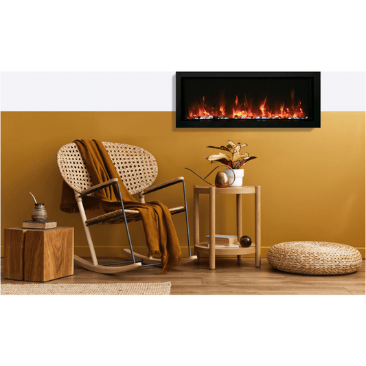 Amantii Panorama BI Extra Slim 50" Smart Electric Fireplace BI-50-XTRASLIM