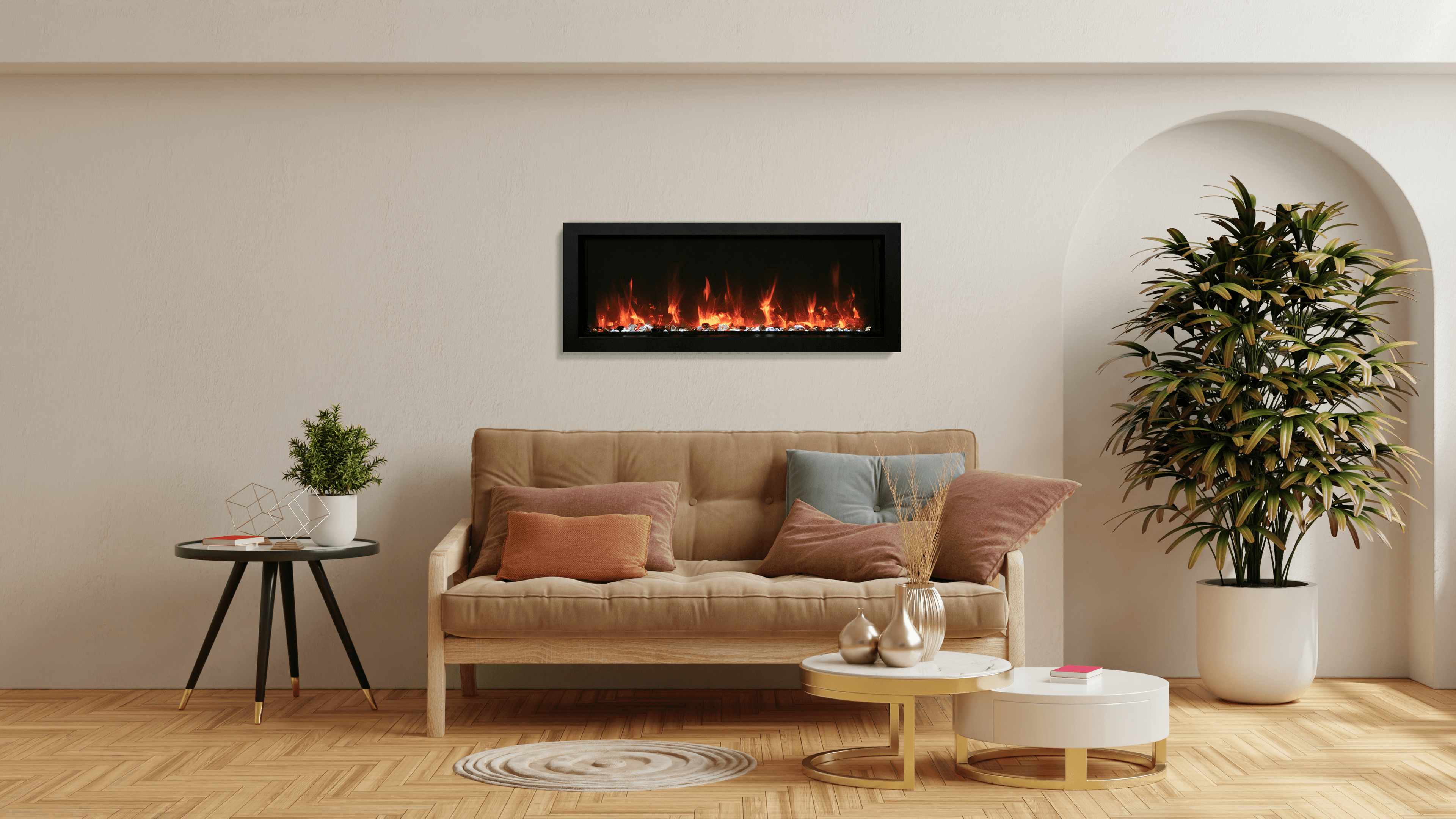 Amantii Panorama BI Slim 40" Smart Electric Fireplace BI-40-SLIM-OD