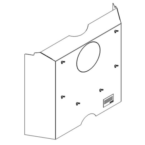 Sierra Flame by Amantii Reduce Clearance Heat Shield for Lynwood Cast Iron Free Stand Wood Fireplace 70.02791.000