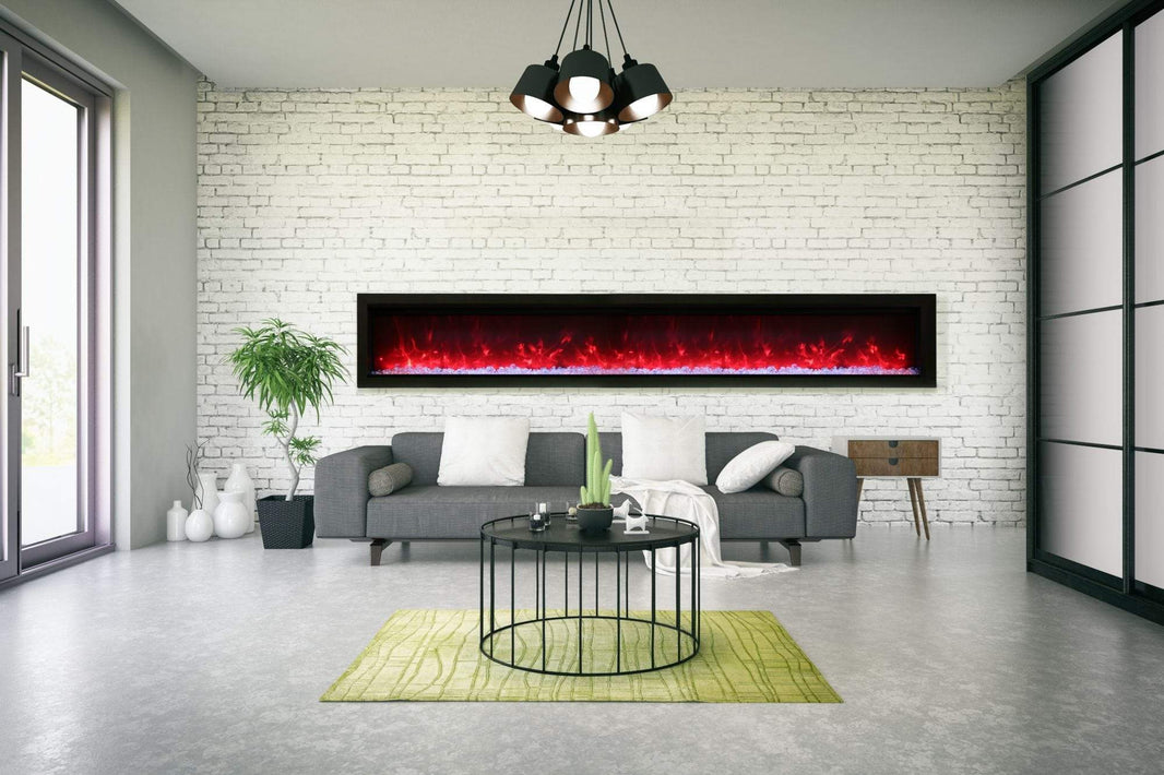 Amantii Symmetry B 100" Electric Fireplace SYM-100-B