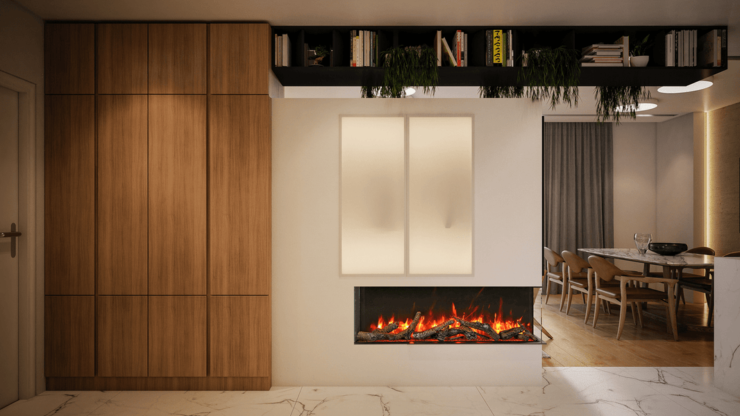 Amantii True View Slim 30" Smart Electric Fireplace 30-TRV-SLIM