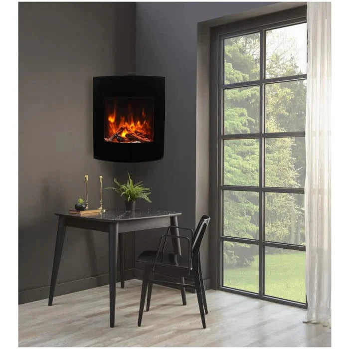 Amantii WM-BI-2428-VLR-BG Wall Mount Smart Electric Fireplace