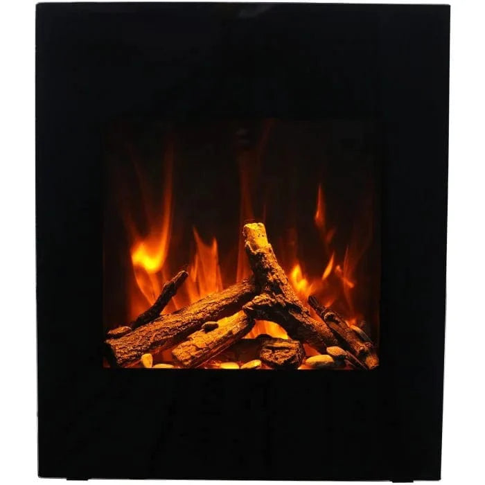 Amantii WM-BI-2428-VLR-BG Wall Mount Smart Electric Fireplace