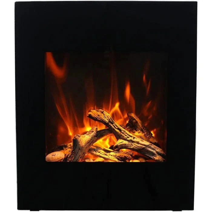 Amantii WM-BI-2428-VLR-BG Wall Mount Smart Electric Fireplace