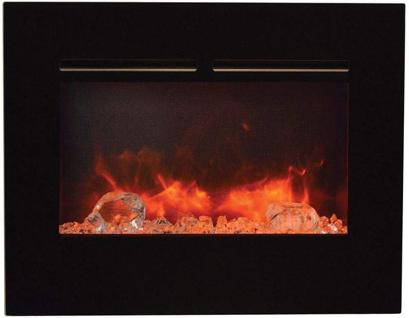 Amantii Zero Clearance Flush Mount 26" Electric Fireplace ZECL-26-2923-FLUSHMT-BG