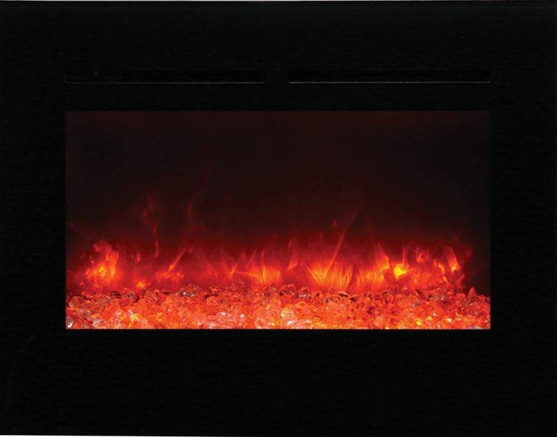 Amantii Zero Clearance Flush Mount 30" Electric Fireplace ZECL-30-3226-FLUSHMT-BG