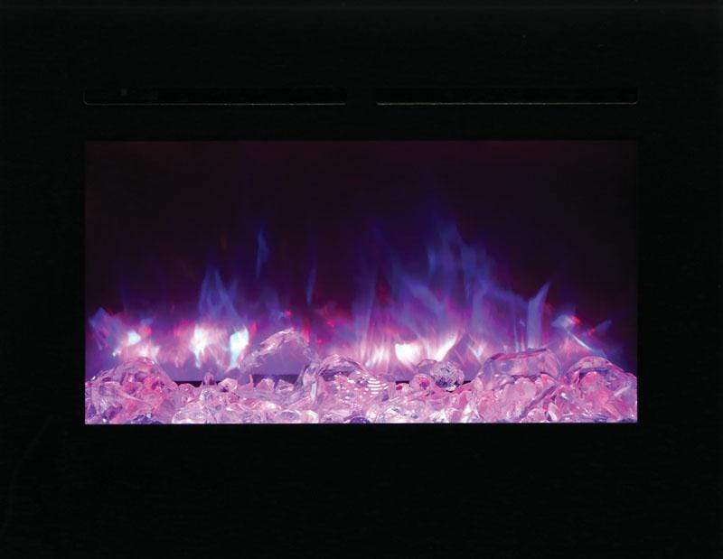 Amantii Zero Clearance Flush Mount 30" Electric Fireplace ZECL-30-3226-FLUSHMT-BG