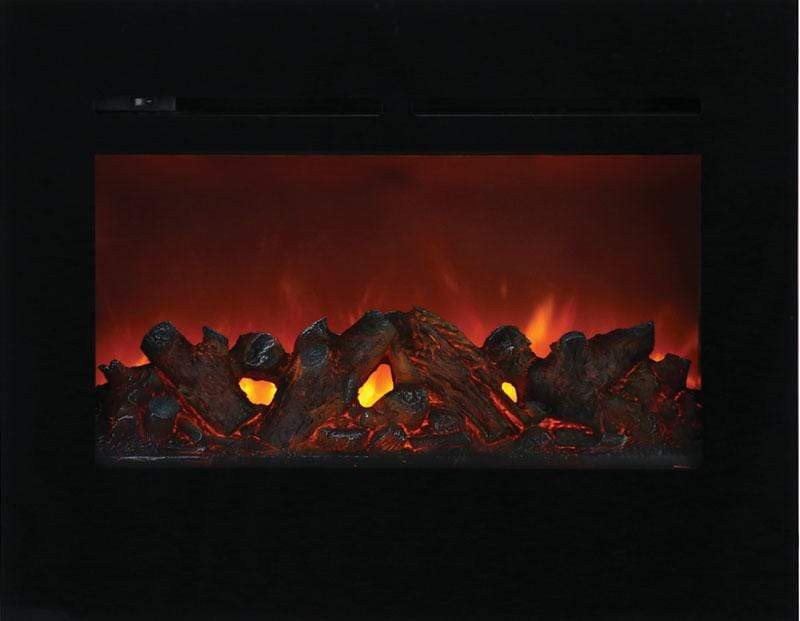 Amantii Zero Clearance Flush Mount 30" Electric Fireplace ZECL-30-3226-FLUSHMT-BG