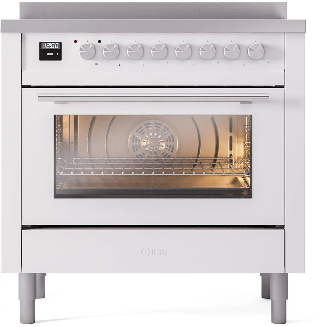 ILVE Professional Plus II 36-Inch Induction Range in White (UPI366WMPWH)