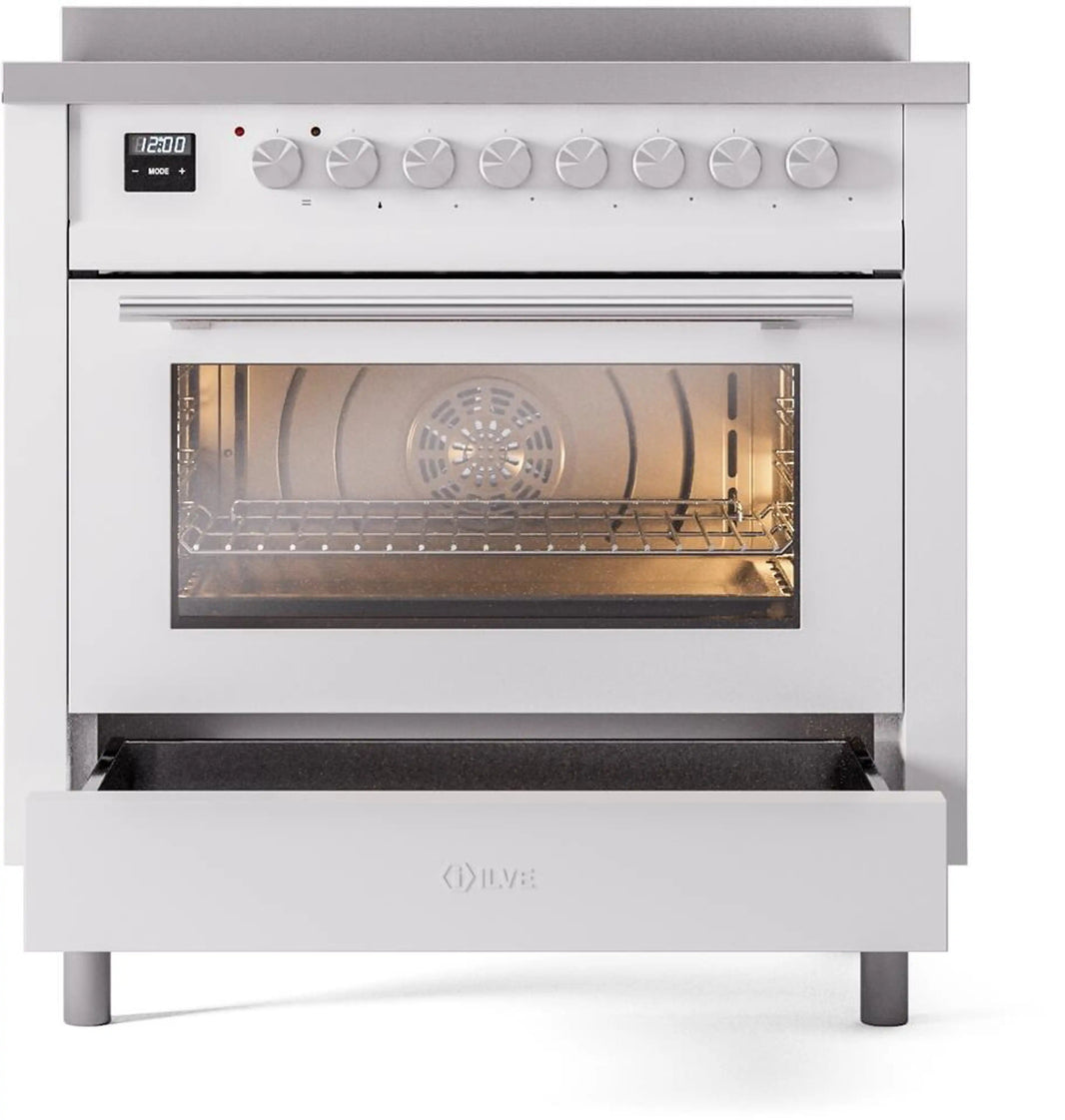 ILVE Professional Plus II 36-Inch Induction Range in White (UPI366WMPWH)