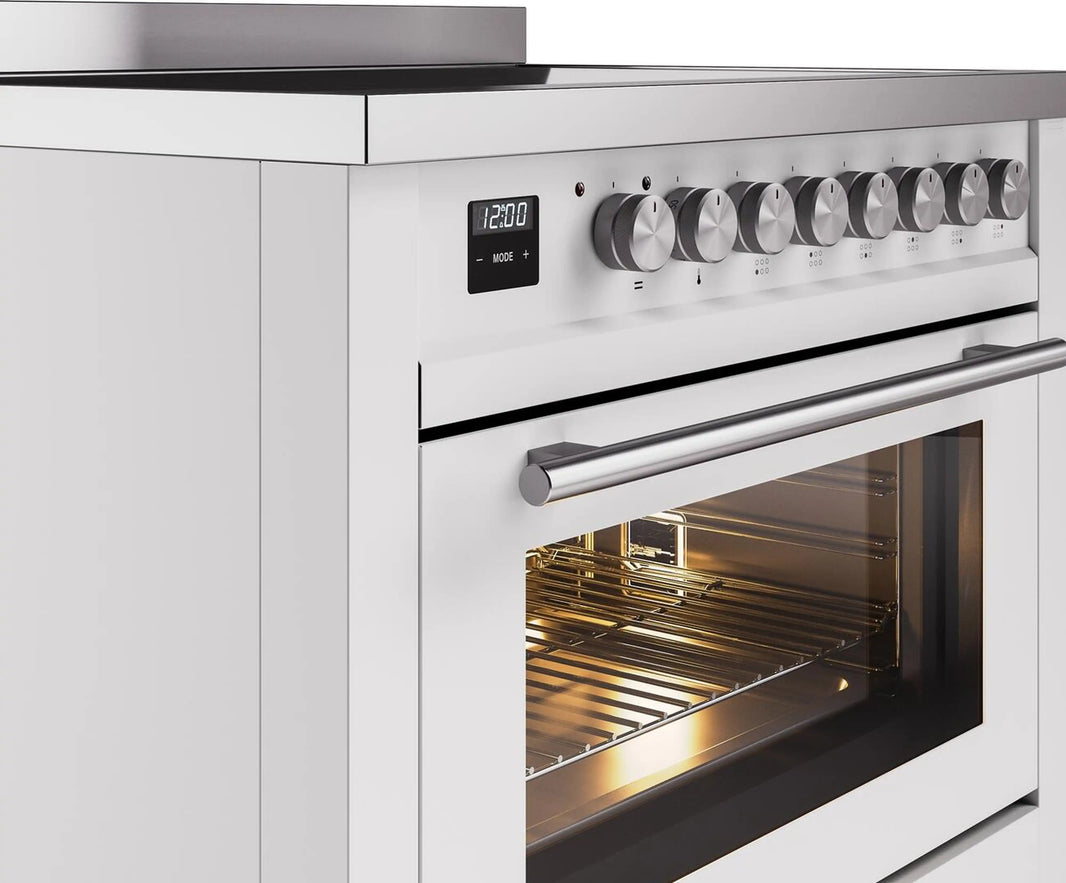 ILVE Professional Plus II 36-Inch Induction Range in White (UPI366WMPWH)